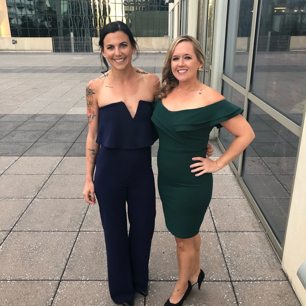 Navy blue jumpsuit